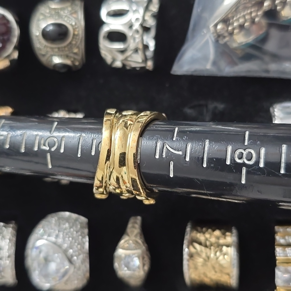 Sterling Silver 925 Gold Swiss Topaz Ring - Picture 9 of 10